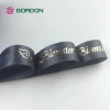 Custom Hot Stamping Gold Foil Printed Satin Ribbon Wholesale