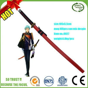 Custom Kids Cheap Cosplay Wooden Toy Knight Swords