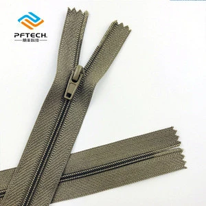 Custom made 3# closed end nylon zipper for garment home textile accessories