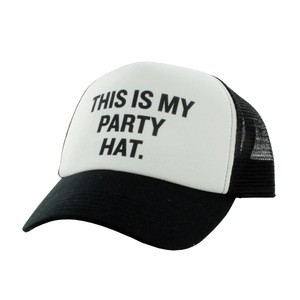 Custom Printed Party Themed Classic Mesh Trucker Cap Funny Party Hat