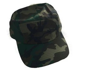 custom promotional printing or embroidery logo camouflage cotton caps