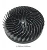 Custom Round Black Anodized Large Aluminum Heat Sink Led,300W Large Aluminum Heatsink For Led Light