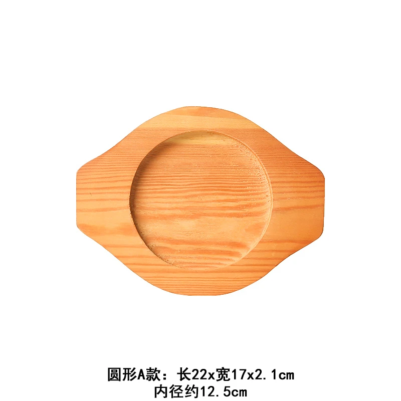 custom round wood trays oval wooden teppanyaki steak serving platter