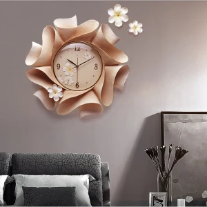 Custom Wall Clock For handmade home decoration accessories  living room furniture 3D carve painting