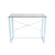 Import Custom White High Gloss Tempered Glass Metal Office Desk For Computer from China