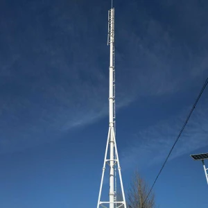 customers design hot dip galvanized cell telecommunication tower for network base station