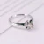 Import Customize Lady 0.5 Carat Round Cut Moissanites Diamond 18K White Gold Engagement Ring Set from China