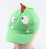 Customized 100% cotton 5 panel cartoon animal embroidery kids baseball cap