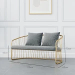 Customized european designs metal restaurant dinning chair and restaurant booth sofa