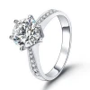 Customized fine jewelry fashion jewellery diamond 18k white gold engagement wedding ring