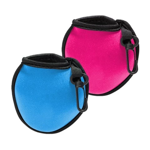 Customized Portable Pocket Neoprene Bag for Golf Ball Golf Ball Pouch with Clip Ball Marker Waterproof OEM Service Round Shape