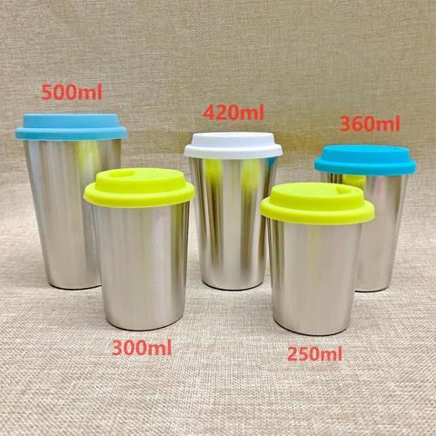 Customized stainless steel beer tumbler/pint mug/cup with silicone holder ring