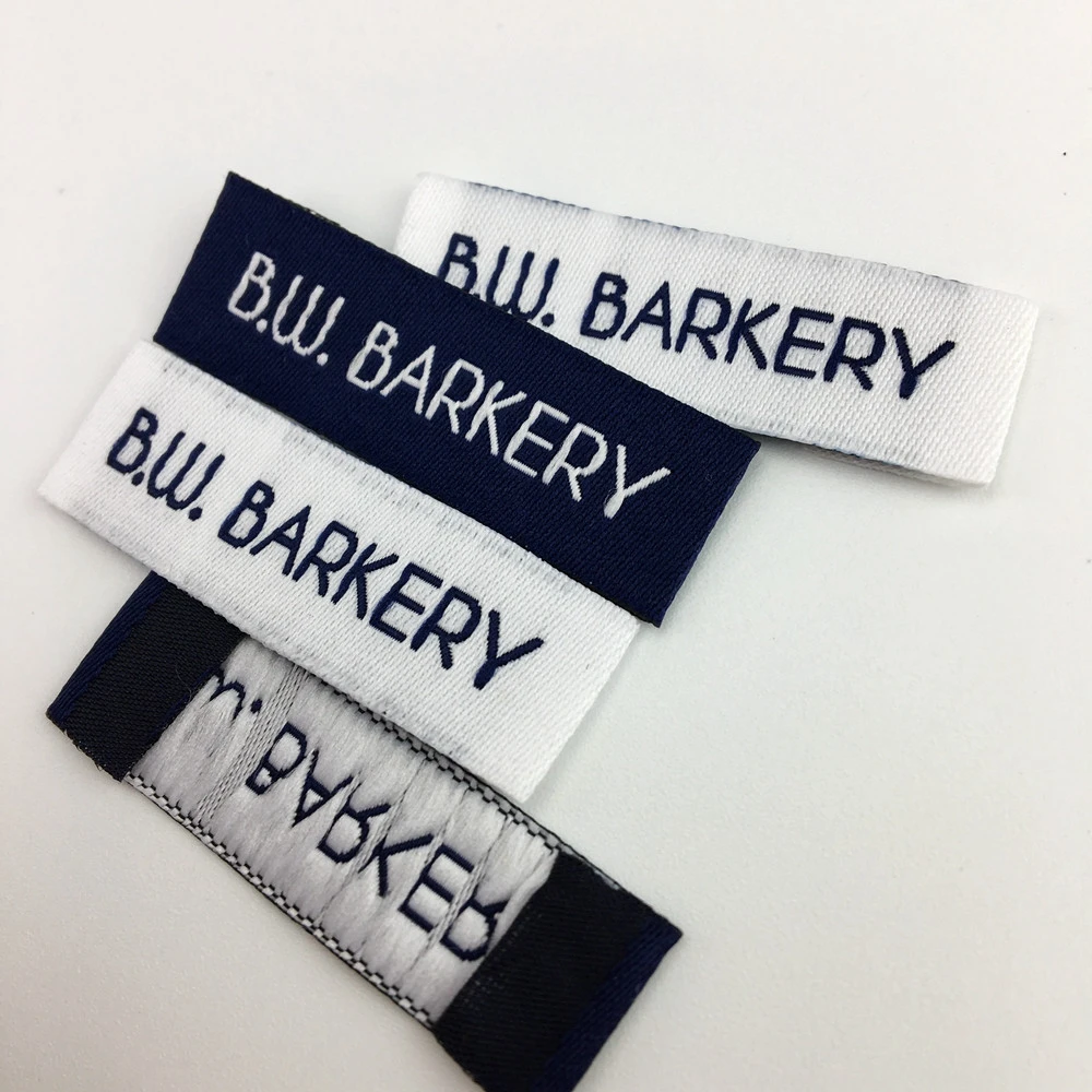 Customized Woven labels Garment/Shirt/Shoes/Bags Label Clothing Labels / Embroidered Tag