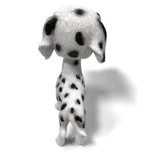 Cute Spotty Dog Resin Car Dashboard Bobble Head Crafts