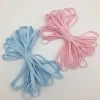 Cutting Pink Round Ear Loop Polyester Spandex Elastic Band Raw Material String Cord Earloop in roll Factory
