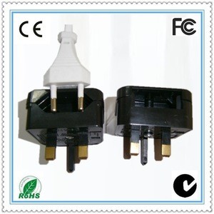 czjutai ac adaptors led bulb lights uk 5V 1 AMP EU-UK 3 pin adapter