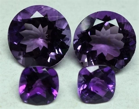dark purple AAA amethyst gemstone