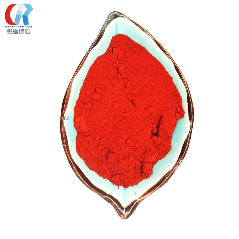 Dark red amorphous powder Ferric oxide