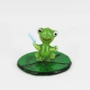 Decorative murano glass crafts favor Hand Blown Glass Frog Figurines