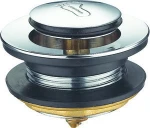 Decorative Stain Nickel Oil Rubbed Toe Operated Tub Waste Stopper