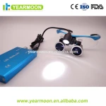 Dental equipment medical magnifying glasses with LED light Dental microsurgery surgical 2.5x loupes