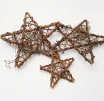 Dia10cm  Natural Handmade Rattan Star  for Home decoration