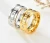Import diamond cheap latest exaggerated twisted lines gold plated stainless steel rings women from China