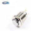 Dianqi 12mm High Round Waterproof Momentary push button switch LED Light Metal Mini Push Button Switch for sale