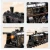 Import Diecast Toy Vehicles Classic Electric Train Toy With Steam Locomotive Engine and Slot track from China