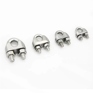 DIN741 M4/5/6/8/10/12/16 316 Stainless Steel Saddle Clamp Rope Clip for Cable Wire