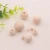 Import DIY jewelry accessories 6-40MM raw wood color Hemu beads environmental protection wood round beads wholesale custom from China