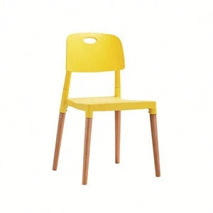 Doova Best price modern italian design office restaurant living room armless dining PP resin plastic chair for sale