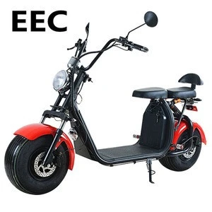 Double battery electric scooter 2018 EEC city1coco 1000w 1500w 2000w fat tire motorcycle (MC-255)