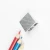 Import Double hole metal pencil sharpener Aluminium alloy pencil sharpener Drawing pencil sharpener from China