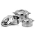 Import Double Wall 3 pieces set Stainless Steel Indian Hot Pot Set Insulated Food Pot Food Insulated Casserole from China