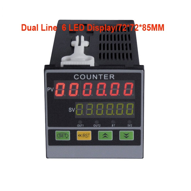 Buy Dpf Digital Electrical Panel Rpm Frequency Tacho Linespeed Meter, 4 ...