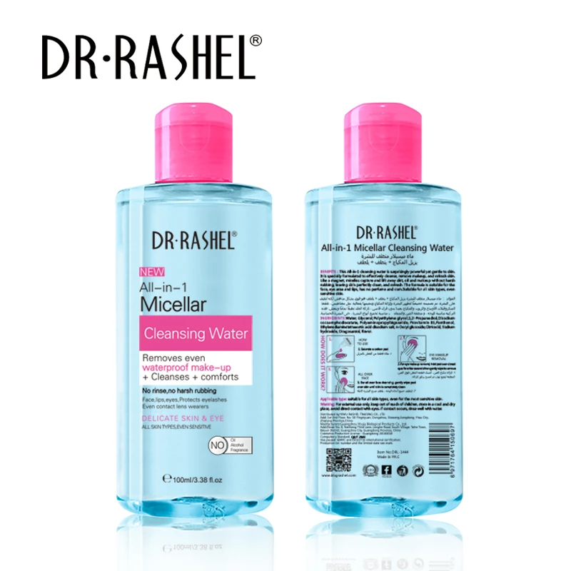 DR.RASHEL 100 ml All in 1 Micellar Cleansing Water Cleanses Comforts Removes Even Waterproof Makeup Remover