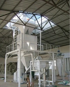dry powder blending paddle mixer  dry mix mortar Semi-automatic Cement mixing machine