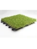 Durable Interlocking Artificial Grass Decking Tiles with 2 combined trending colors for landscape direct factory price