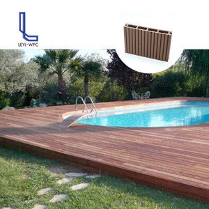 Durable Waterproof Synthetic Wooden Decking/Wood Plastic Composite Flooring/PE Outdoor Decking