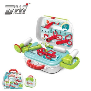 DWI New Pretend play doctor toy set, kids doctor cart toy, backpack case toy in 2019