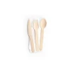 Eco-Friendly Biodegradable 100 forks 50 spoons 50 knives Disposable Wooden Cutlery set
