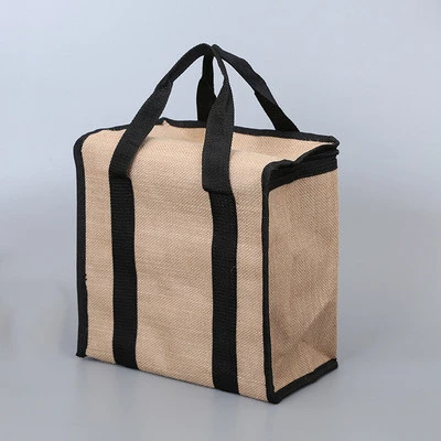 Eco-friendly Jute Cooler Bag Lunch Box Bag