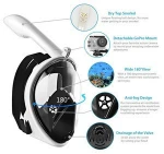 Eco-friendly Popular sell snorkel mask diving swimming free breathing full face mask manufacturer anti fog scuba mask Adult