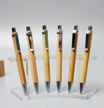 Eco Friendly Wood Bamboo Ball Pen With Custom Logo Printing Promotional Pen