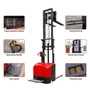 electric stacker forklift with safety system for sale