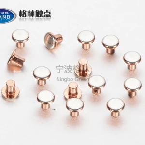 Electrical Silver Plated  Bimetal Rivet Contact