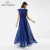 Import Elegant cap sleeve lace vestidos de fiesta, gala guangzhou evening dress with pearls from China