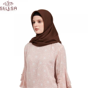 Elegant Girls Indian Clothing Wholesale Silk Saree Soft Polyester Decoration Saudi Hijab Pins For Muslim Women Dress