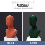 European style makeup dummy heads glasses hat display mannequin head with high and low shoulder for display wigs jewelry caps